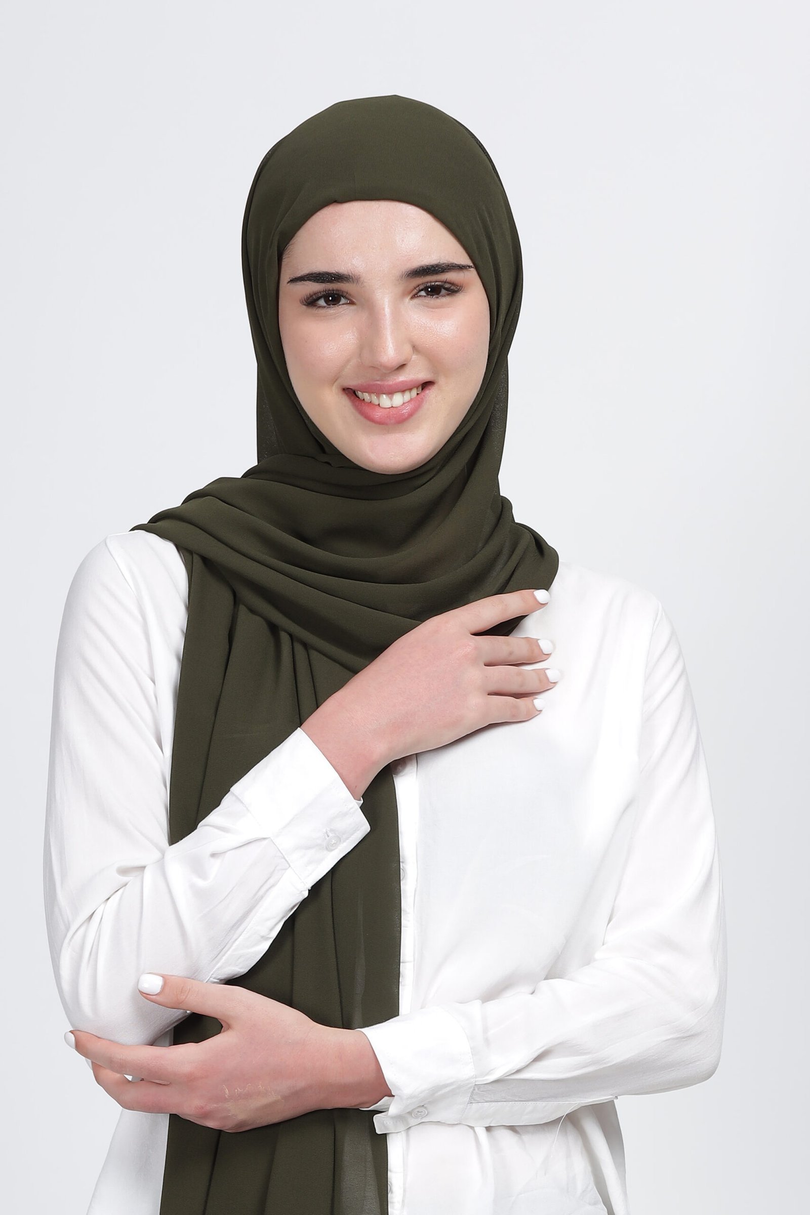 Dark Olive – Moja Georgette Hijab