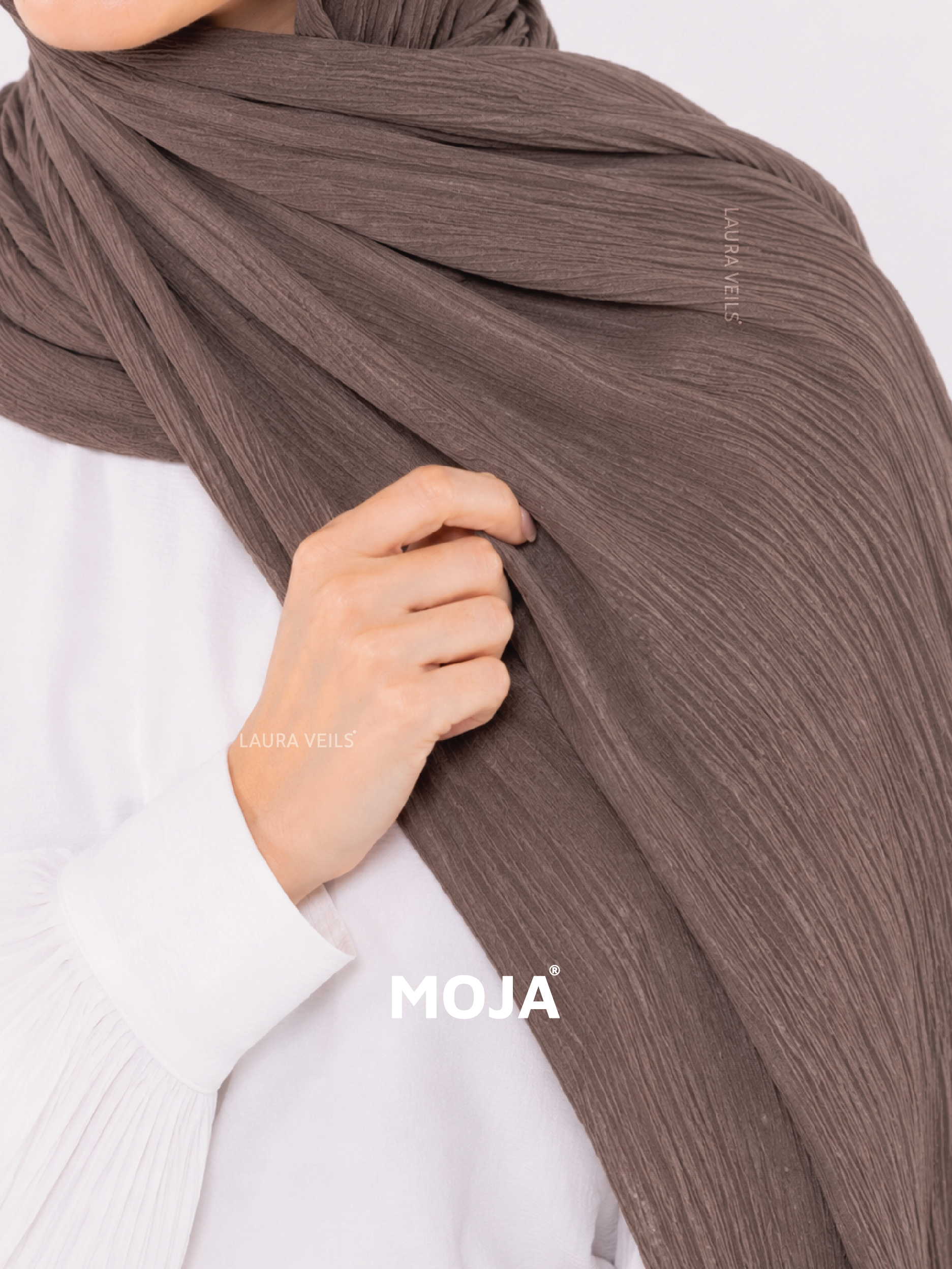 Oak Brown Modal Cotton Crinkle Hijab