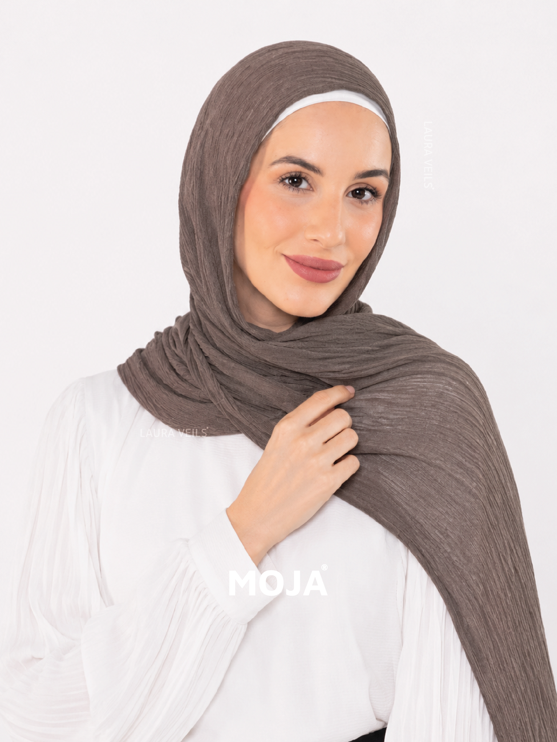 Oak Brown Modal Cotton Crinkle Hijab