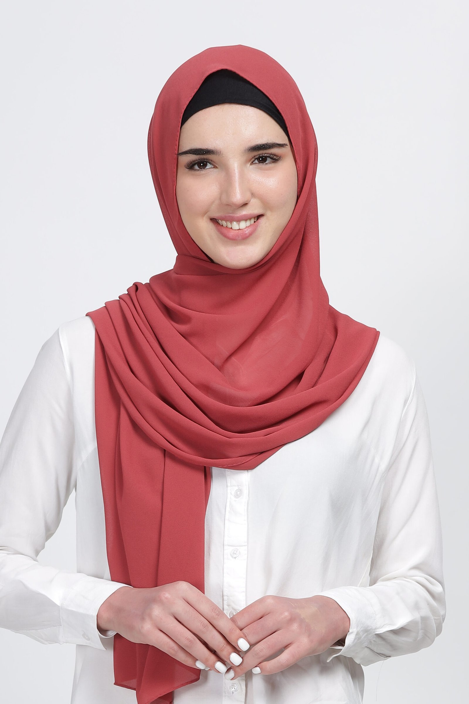 Watermelon Pink – Moja Georgette Hijab