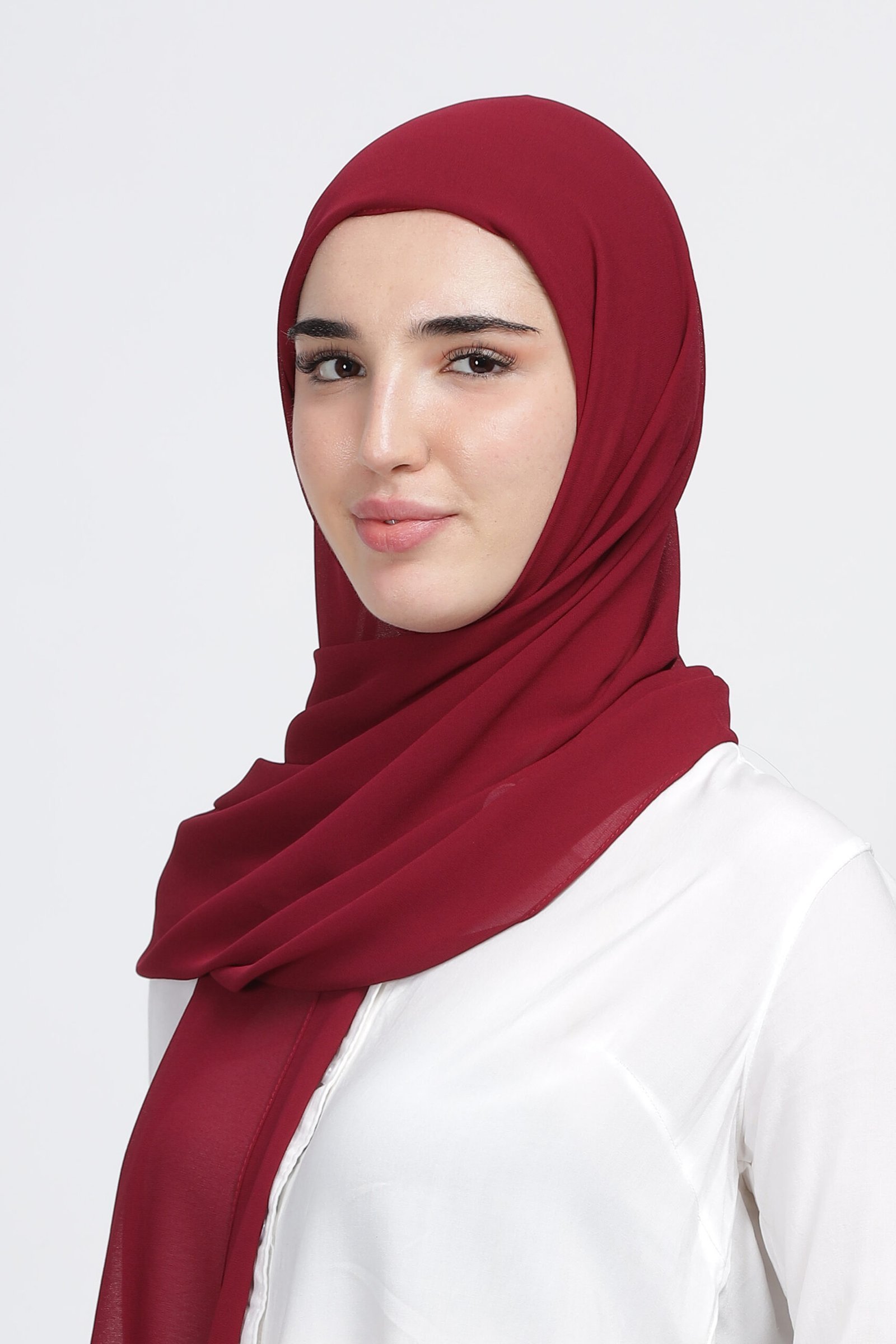 Cherry Pink – Moja Georgette Hijab