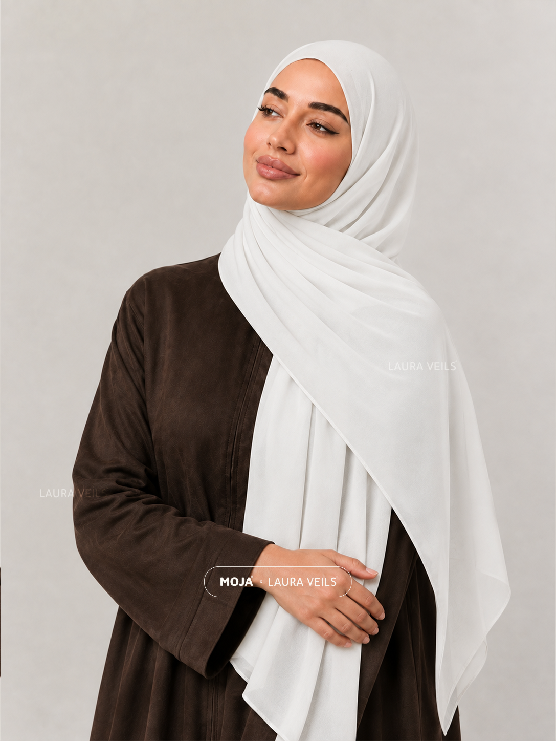 Milk White Moja Modal Cotton Hijab