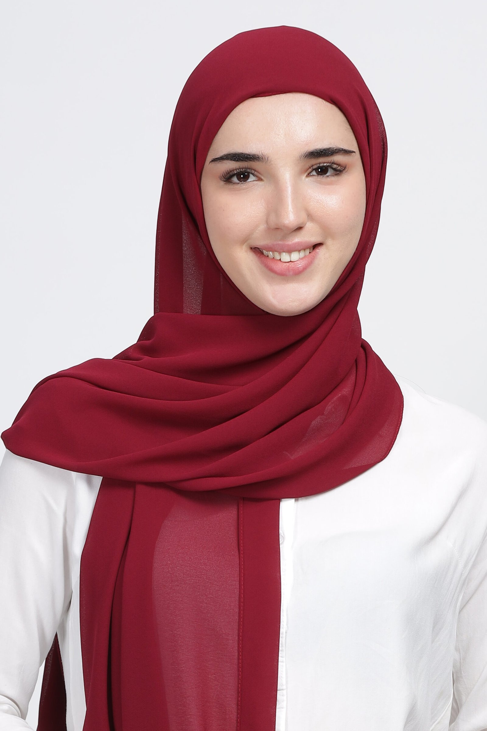 Cherry Pink – Moja Georgette Hijab