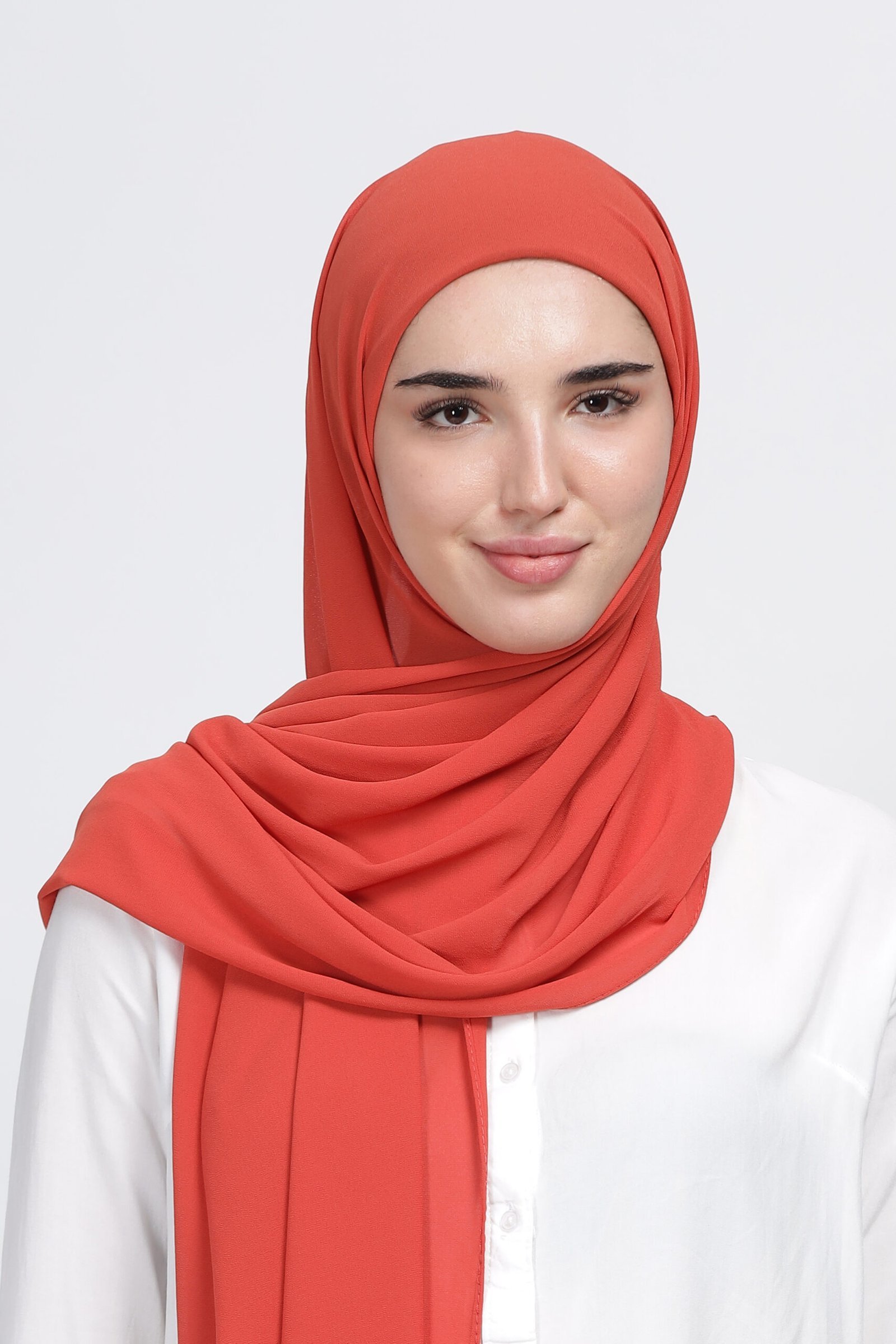 Peach – Moja Georgette Hijab