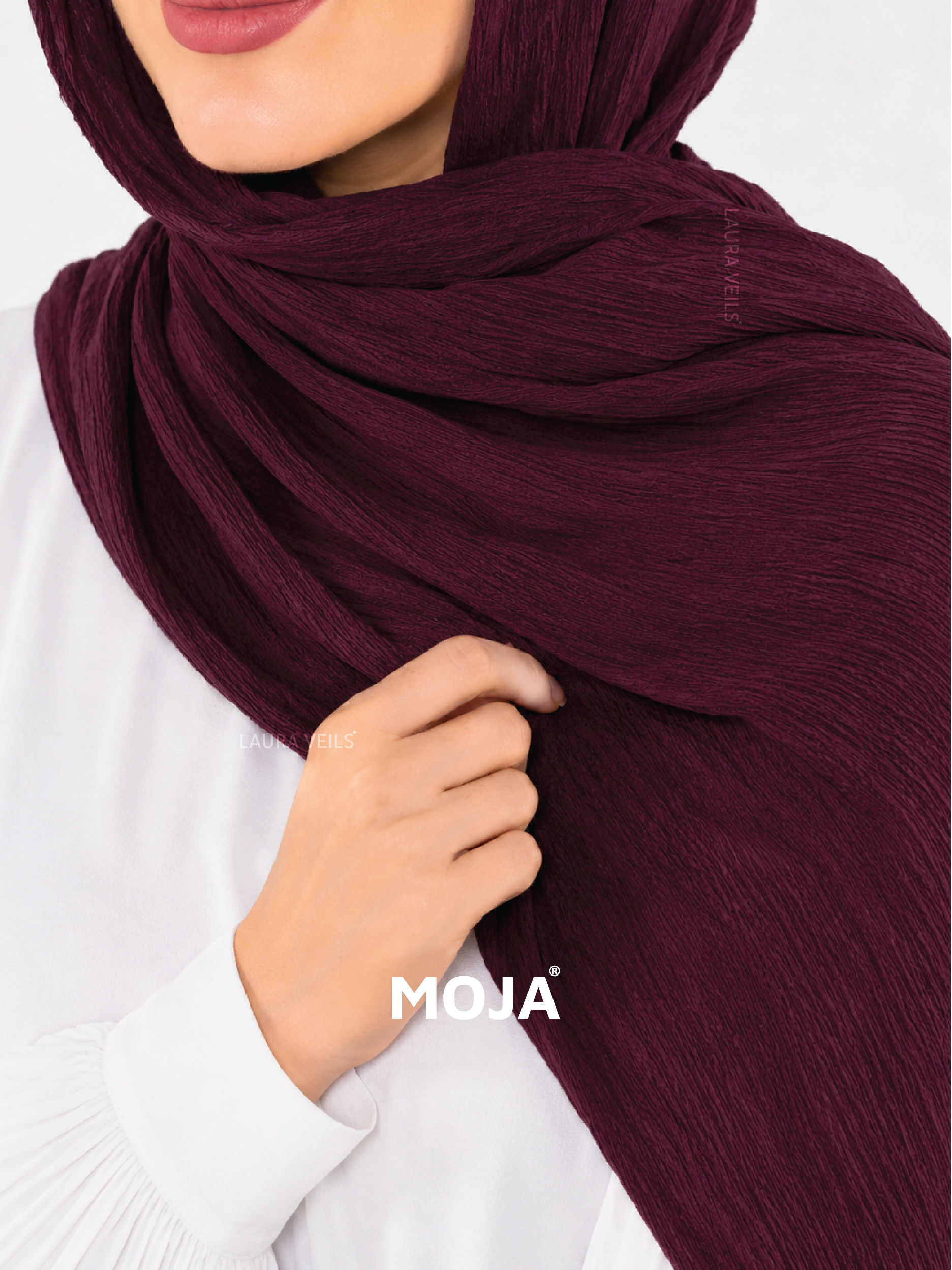 Grape Wine Modal Cotton Crinkle Hijab
