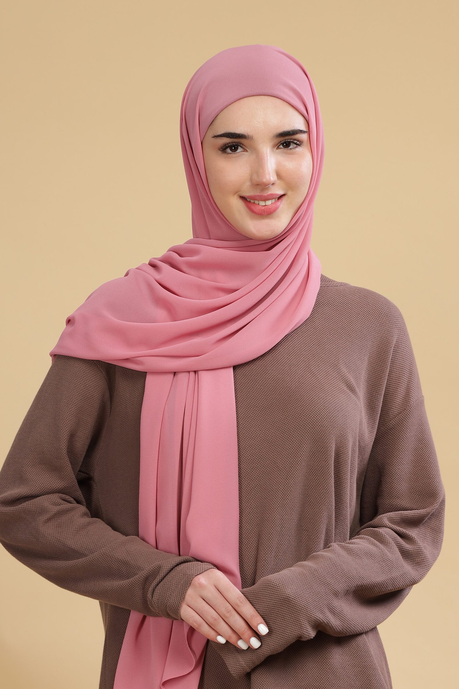 Lotus Pink – Moja Georgette Hijab