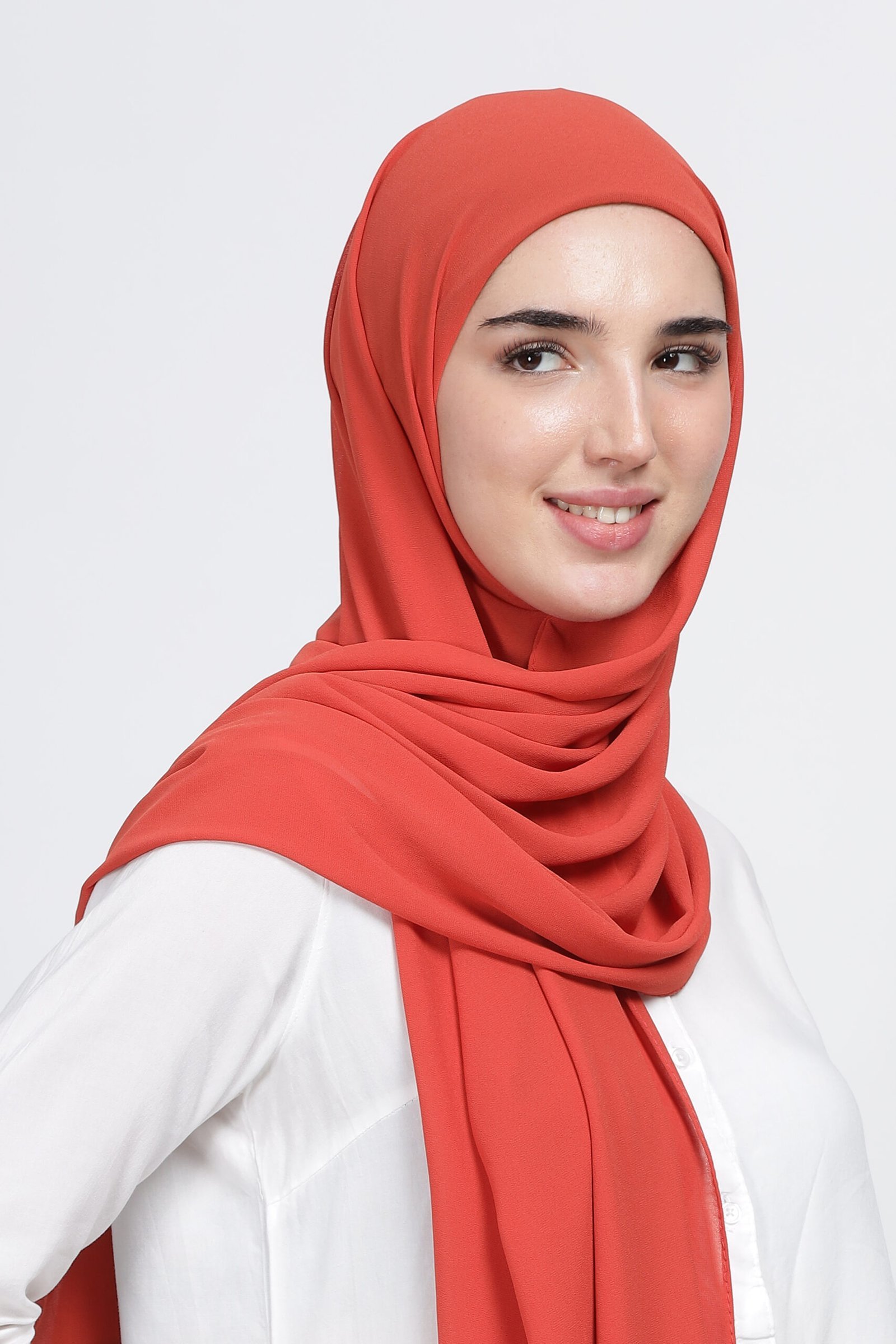 Peach – Moja Georgette Hijab