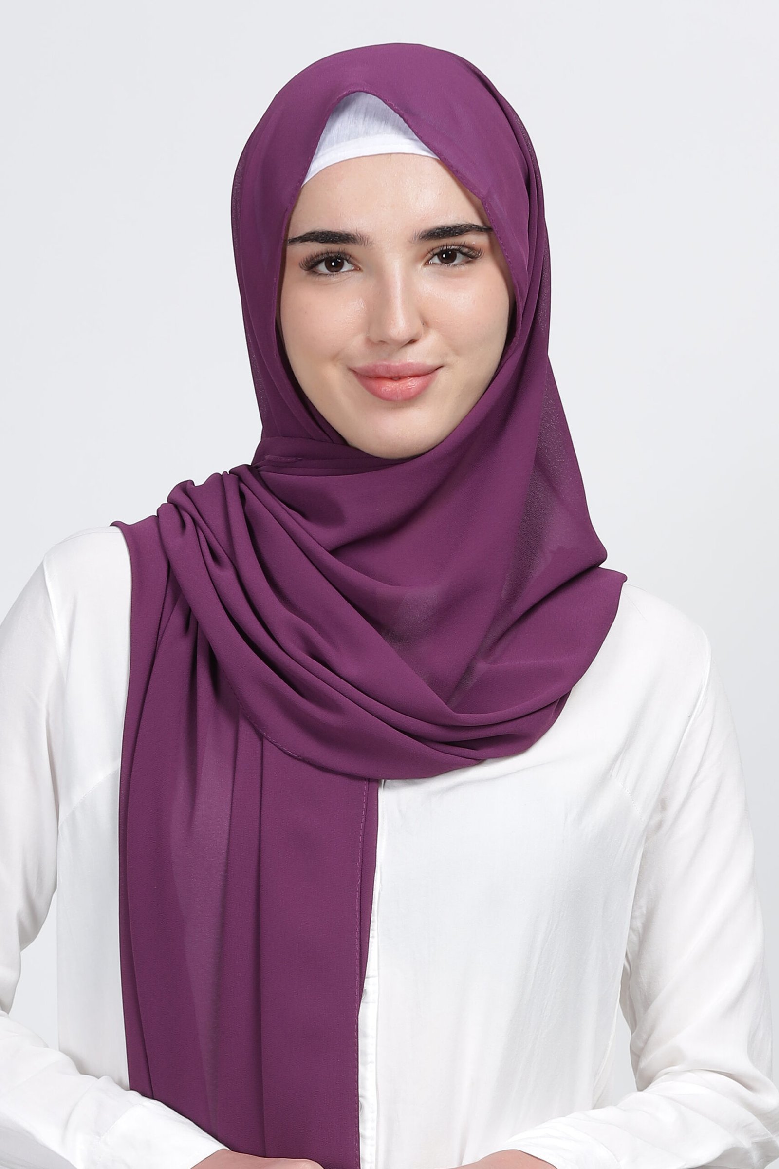 Eggplant – Moja Georgette Hijab