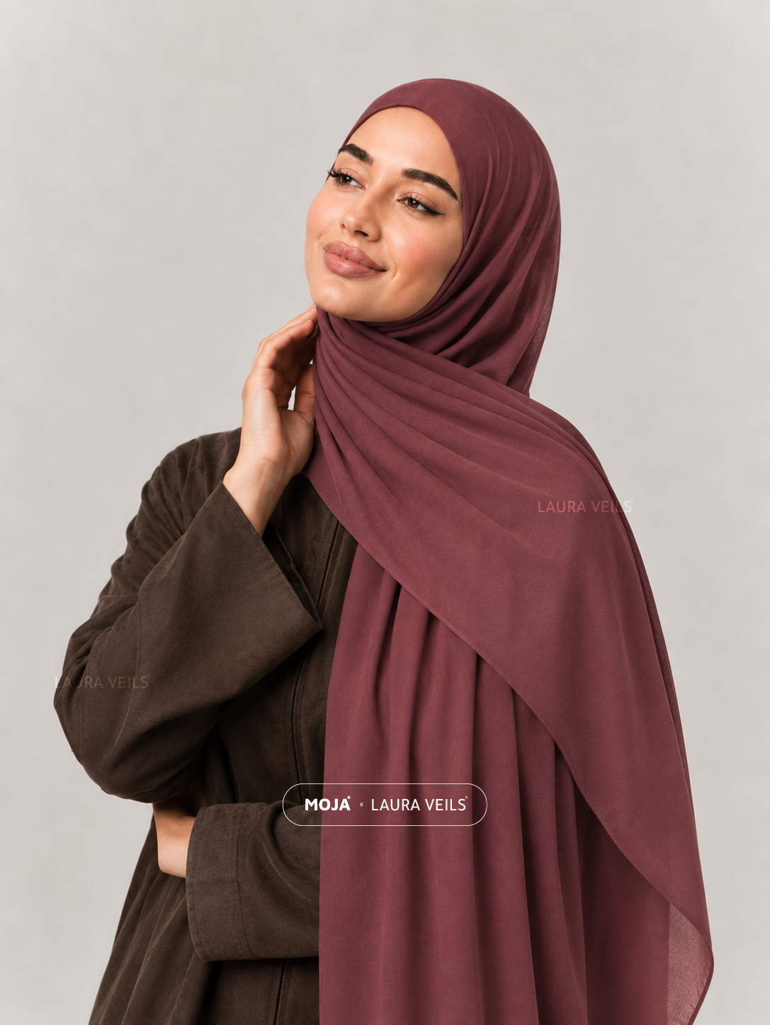 Raspberry Moja Modal Cotton Hijab
