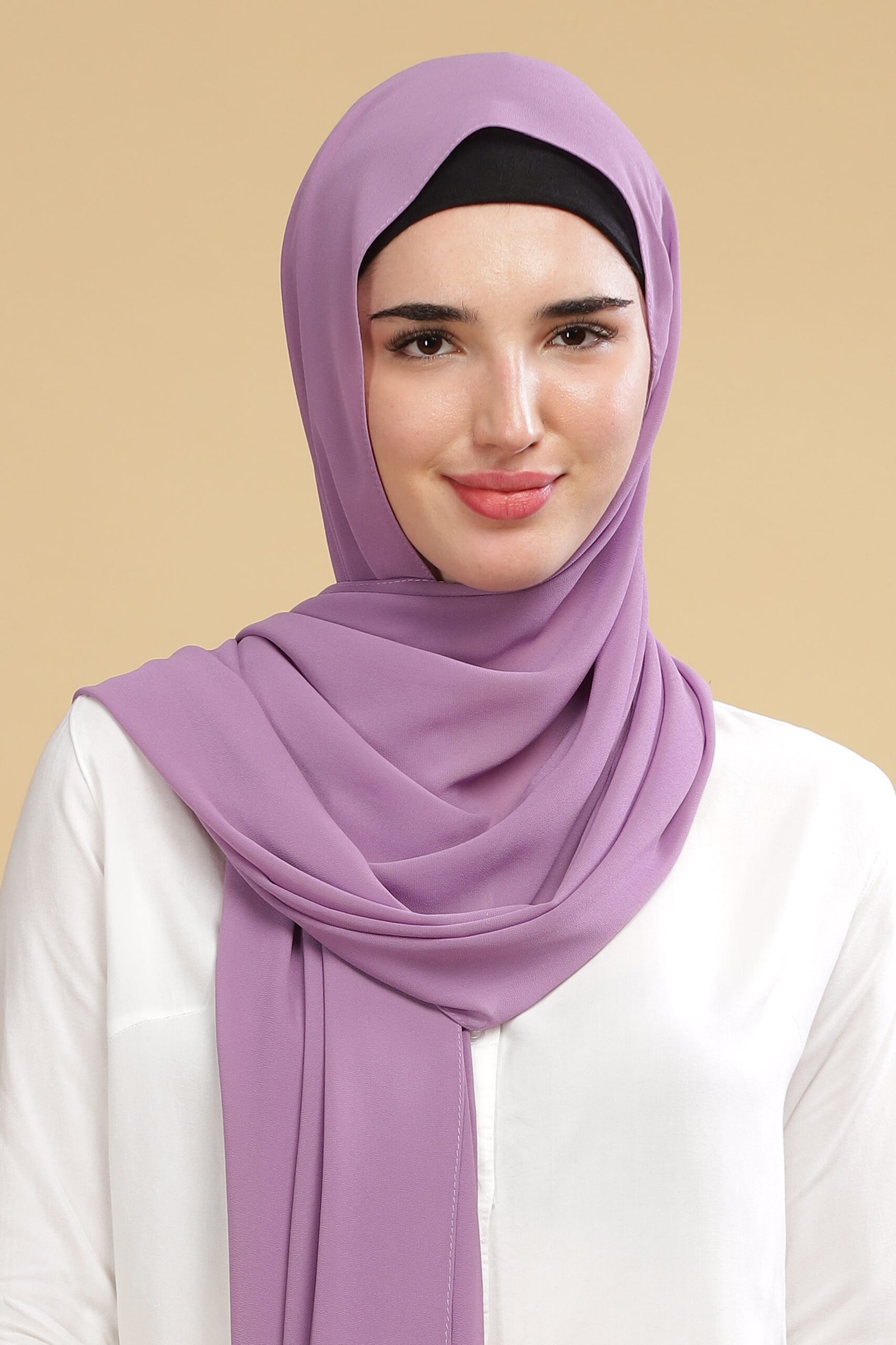 Light Lavender – Moja Georgette Hijab – 2m Length