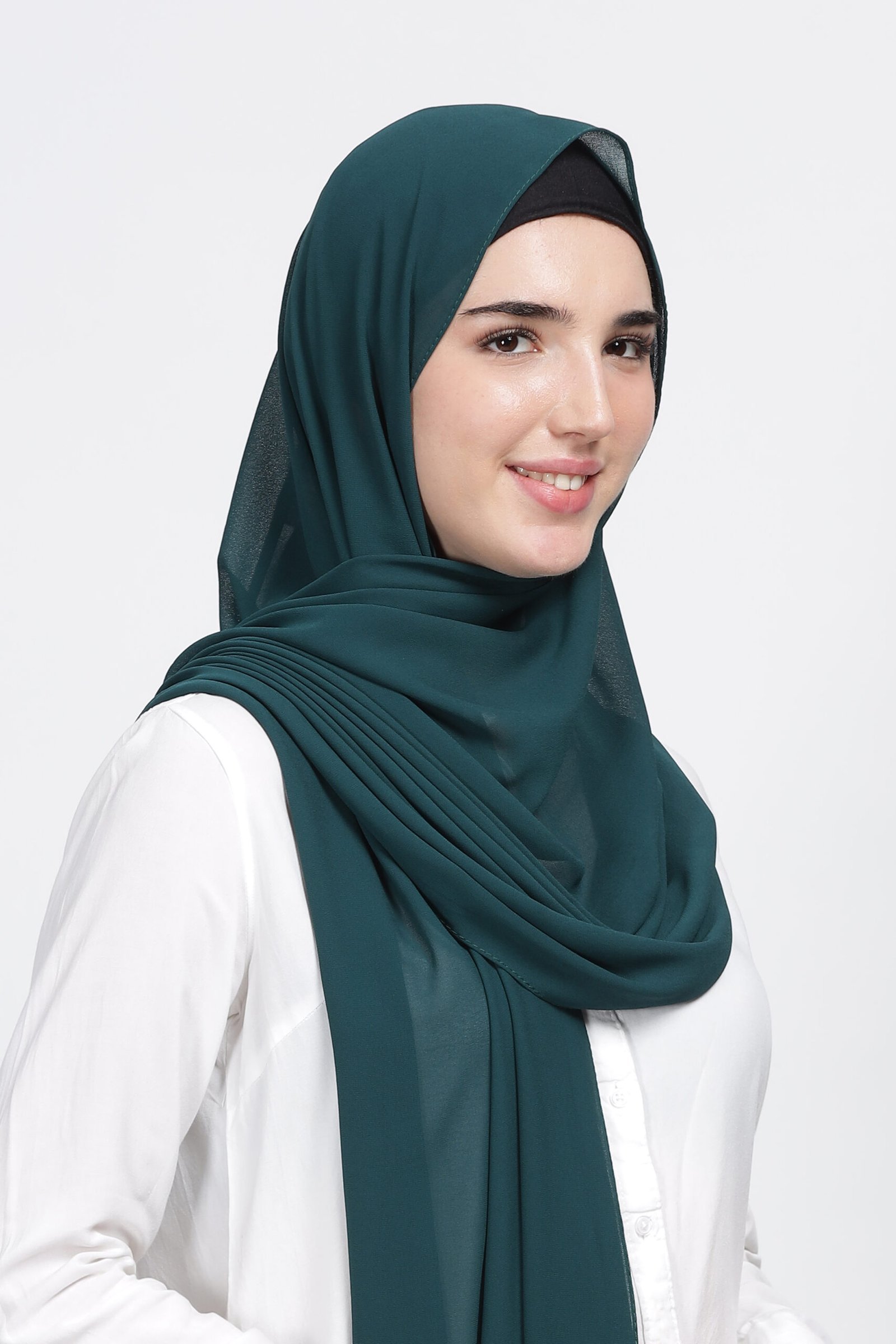 Bottile green – Moja Georgette Hijab