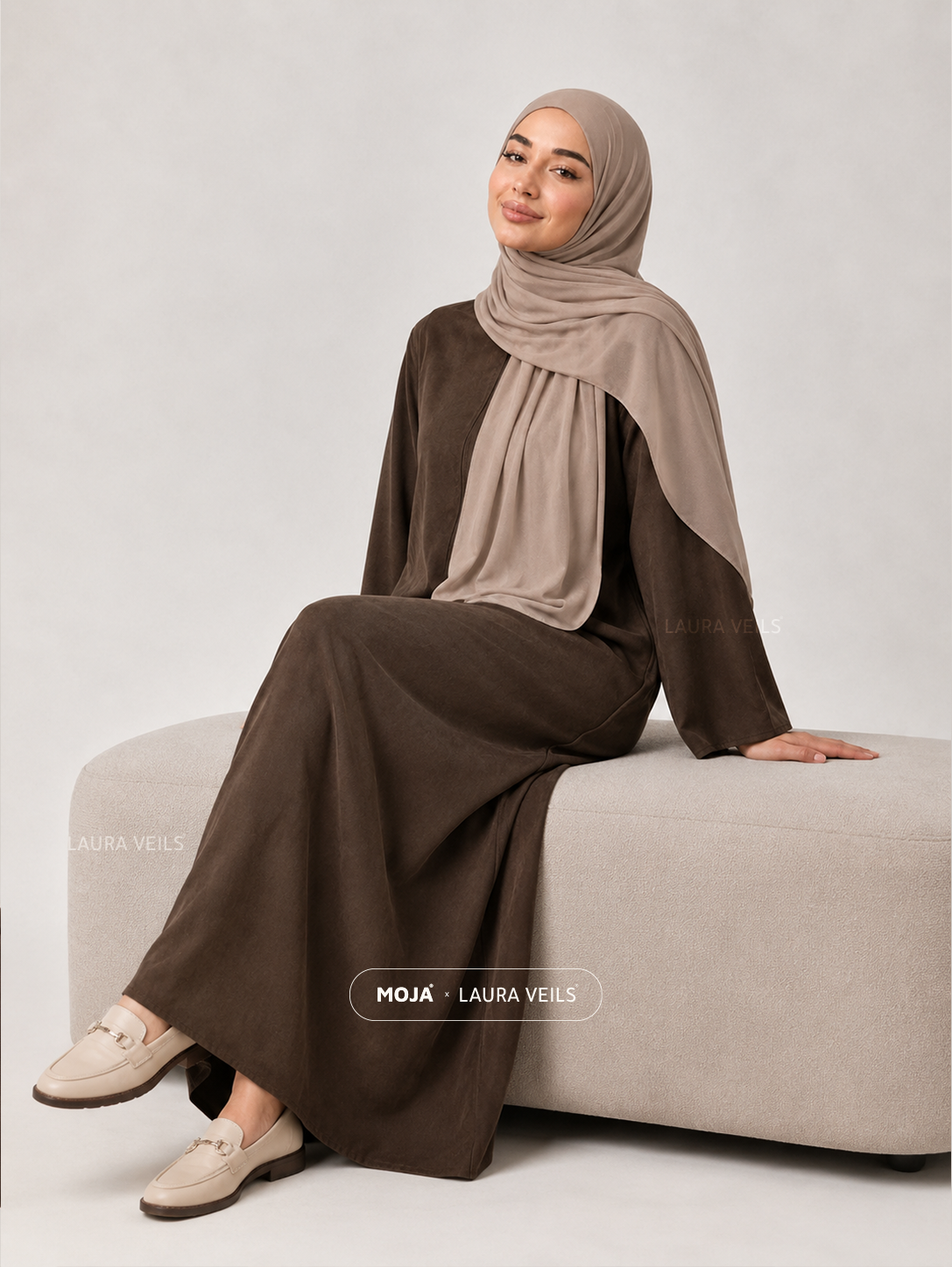 Beige Moja Modal Cotton Hijab