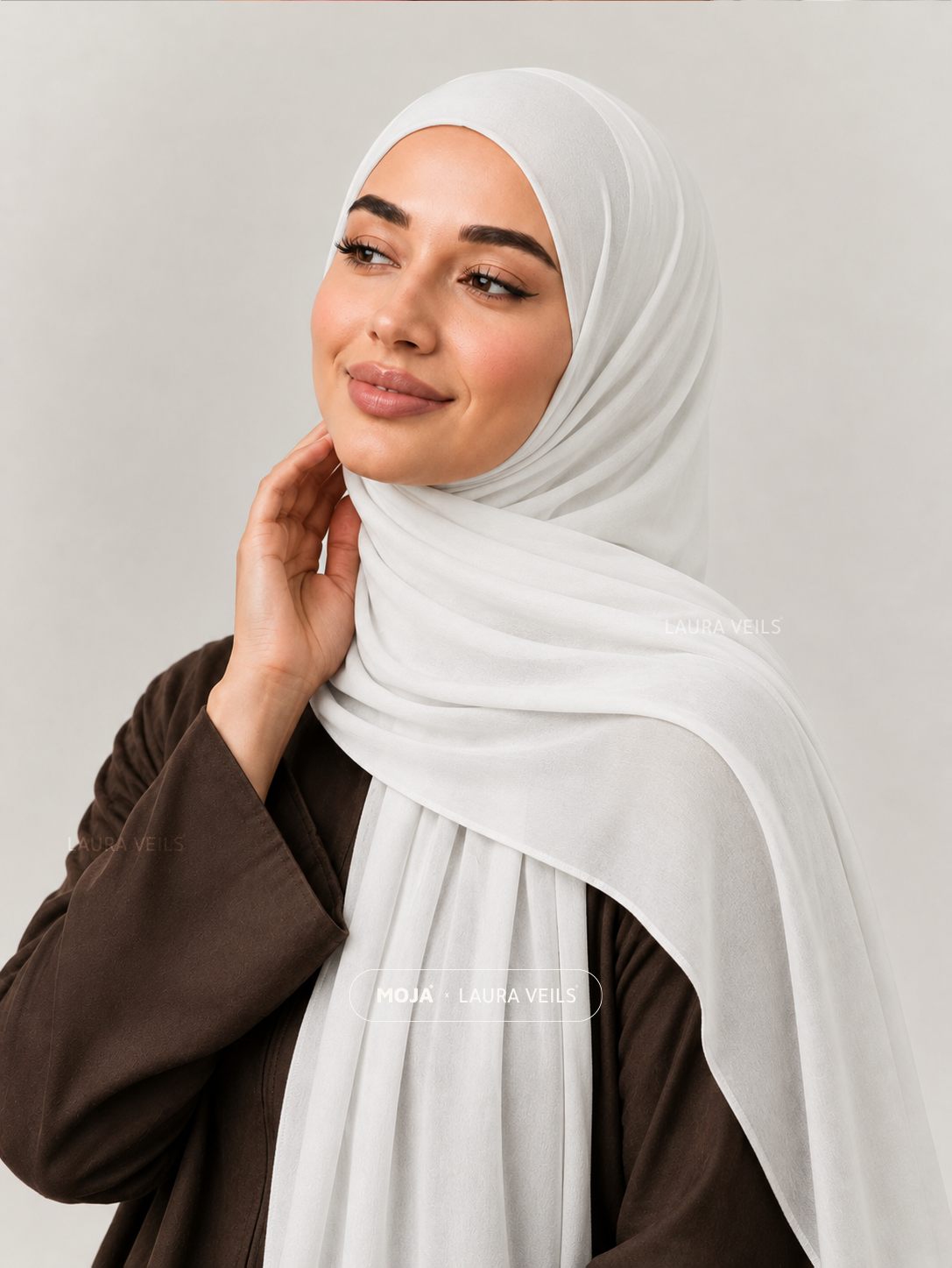 Milk White Moja Modal Cotton Hijab