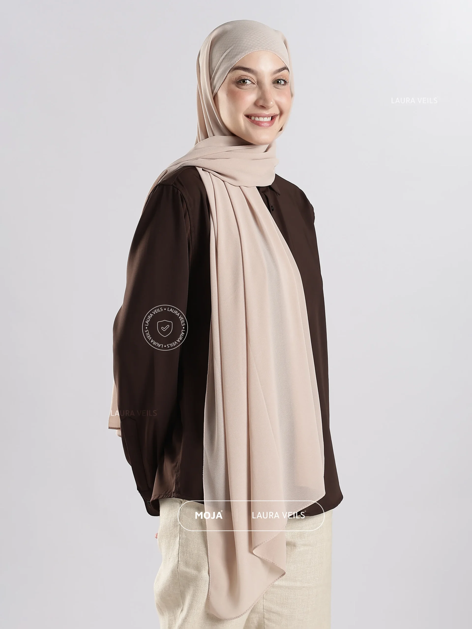 Nude 30C Moja Georgette Hijab