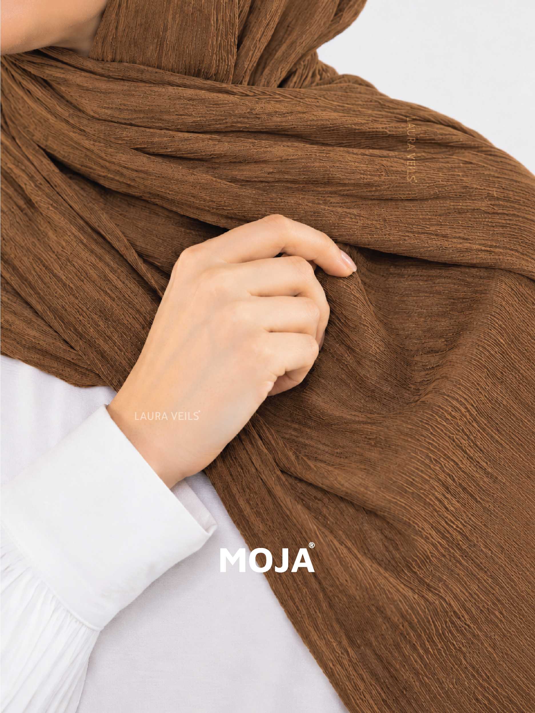 Almond Modal Cotton Crinkle Hijab