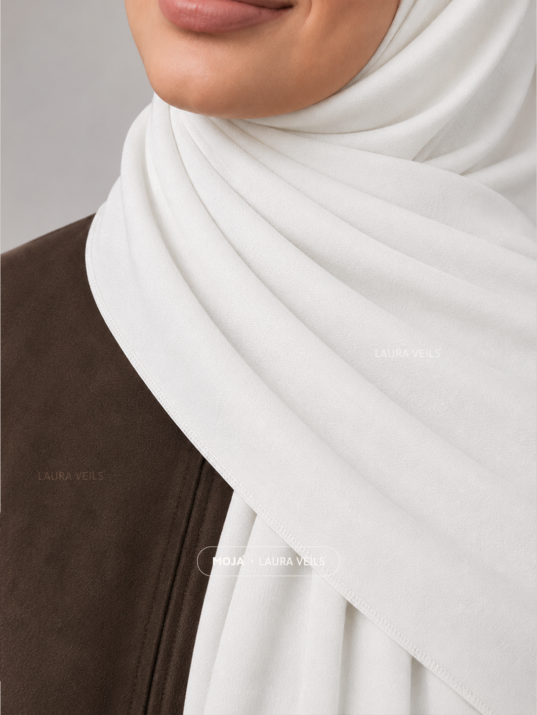 Milk White Moja Modal Cotton Hijab