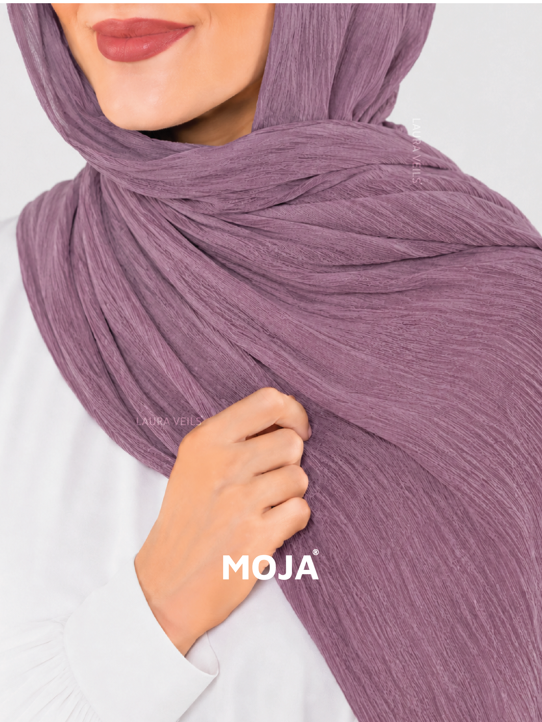 Opera Mauve Modal Cotton Crinkle Hijab