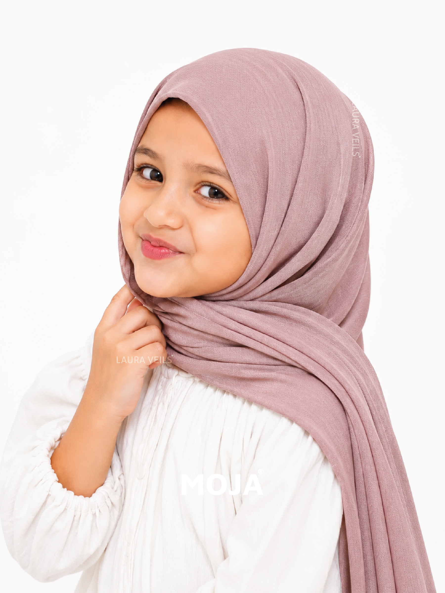 Nude Pink Kids Jersey Hijab