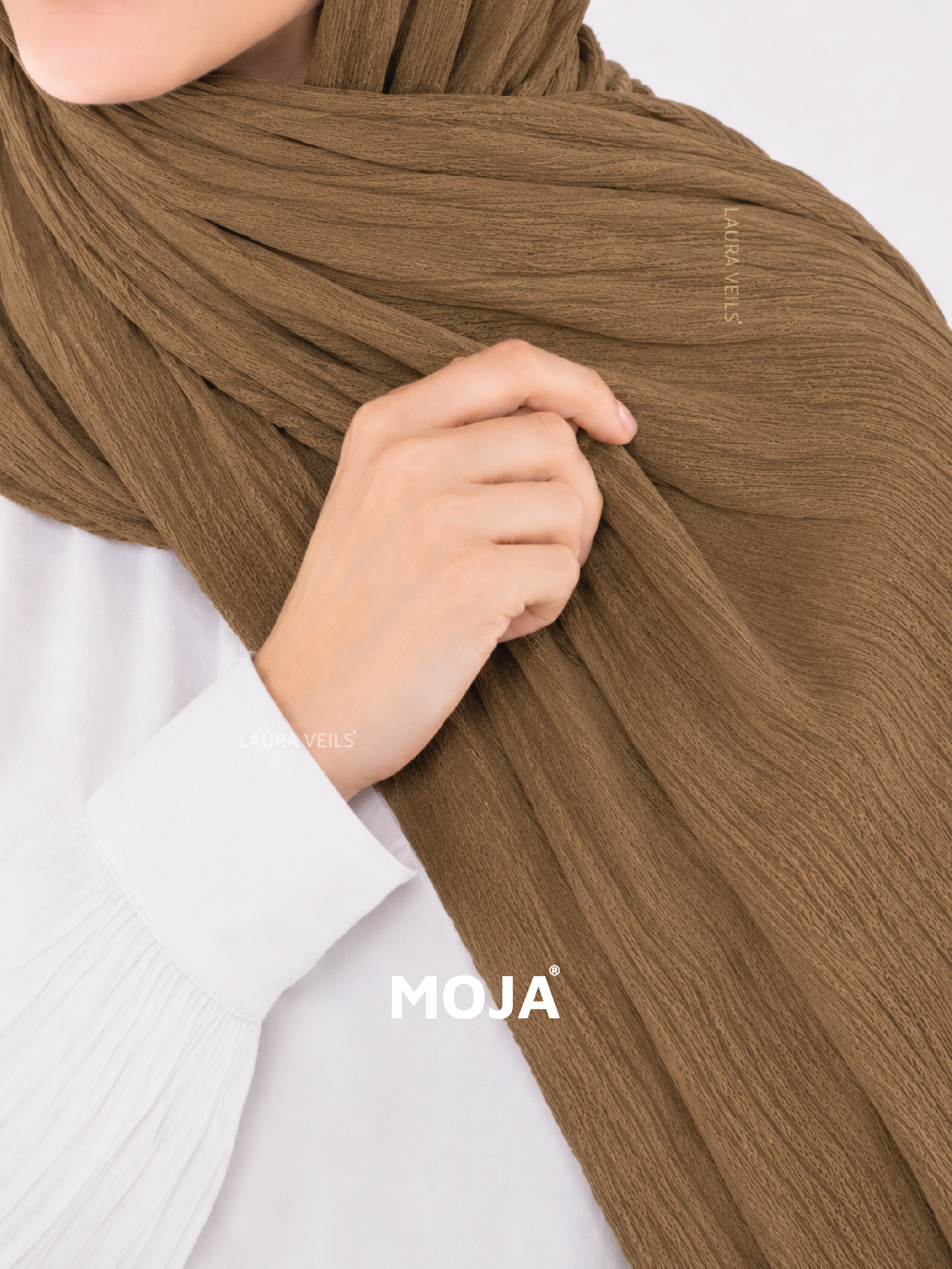 Chocolate Modal Cotton Crinkle Hijab