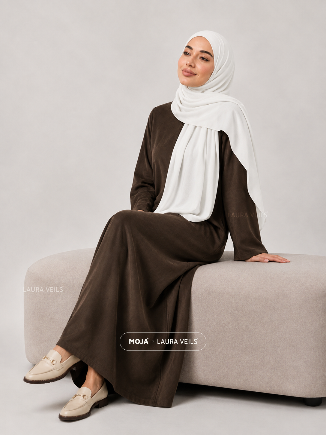 Milk White Moja Modal Cotton Hijab