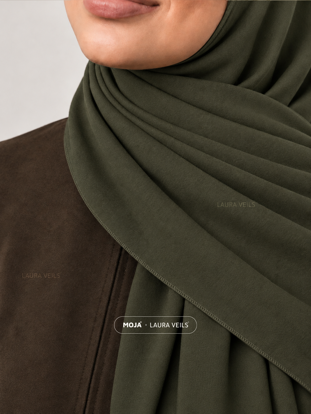 Olive Green Moja Modal Cotton Hijab