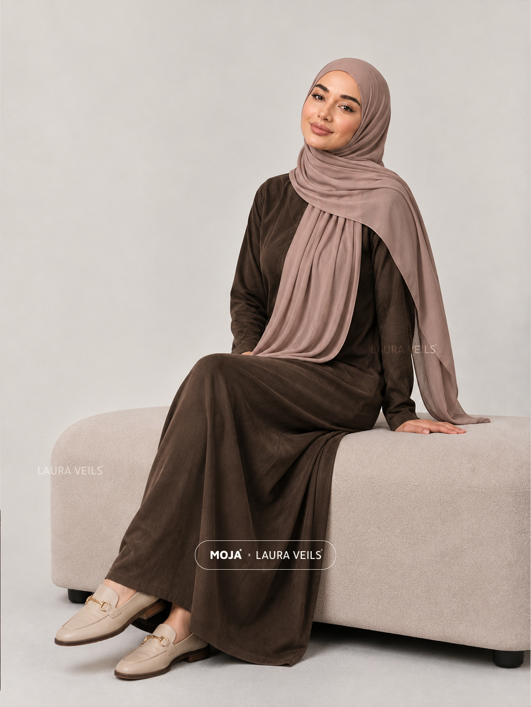 Nude Pink Moja Modal Cotton Hijab