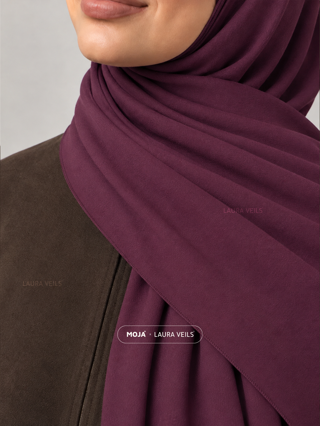 Wine Moja Modal Cotton Hijab