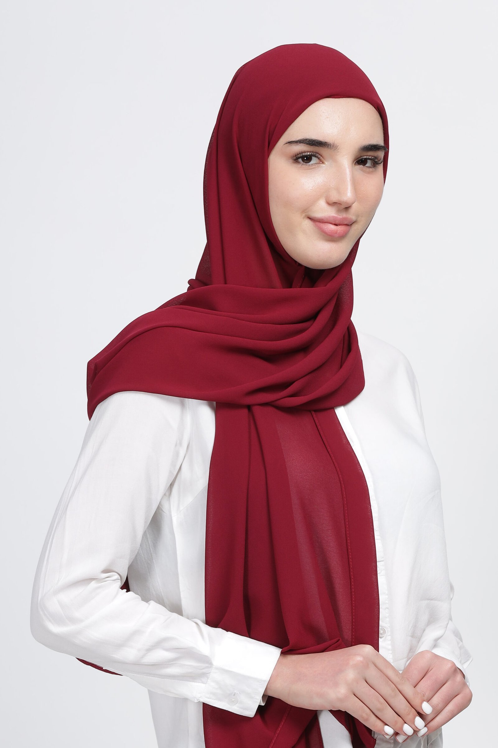 Cherry Pink – Moja Georgette Hijab