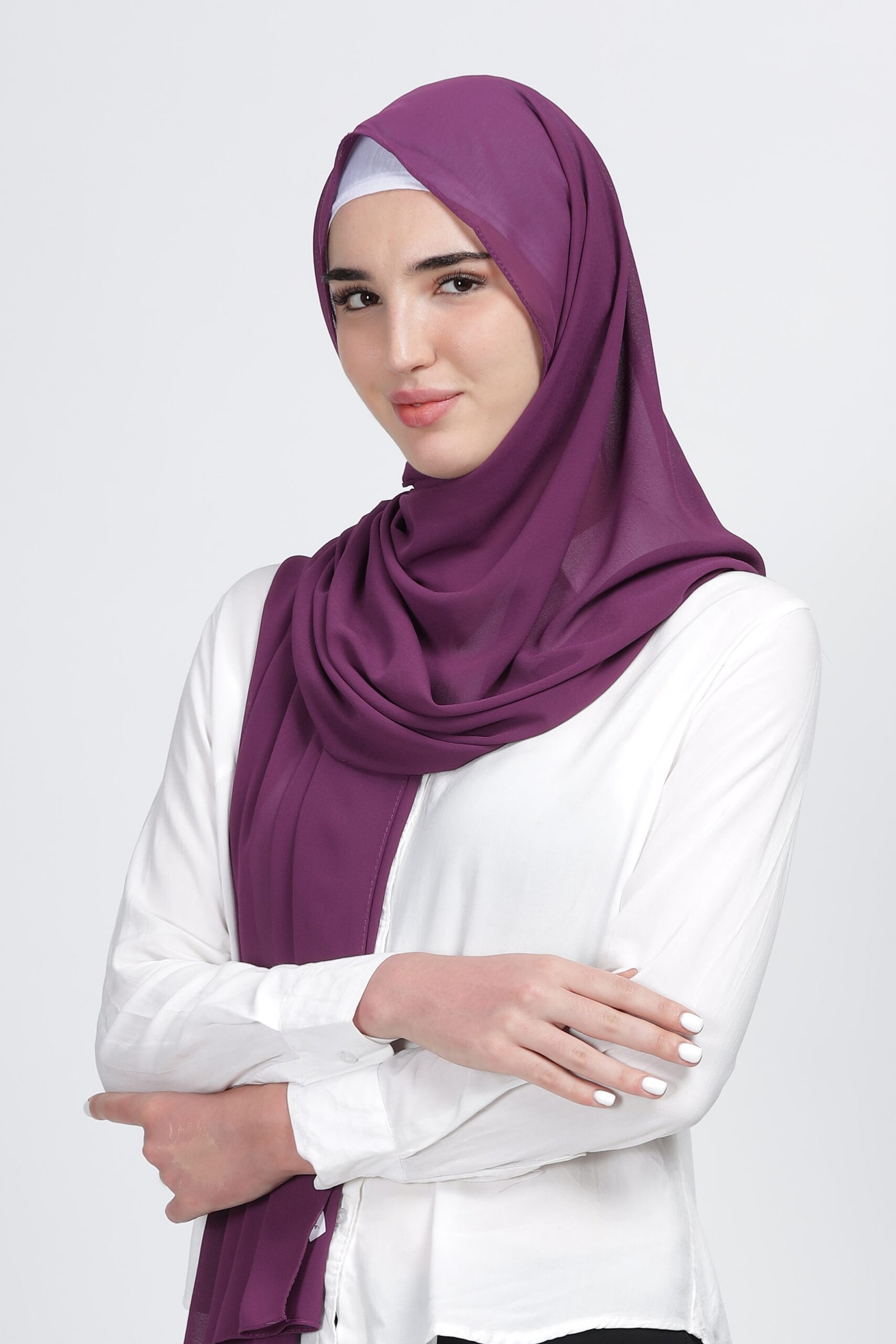 Eggplant – Moja Georgette Hijab
