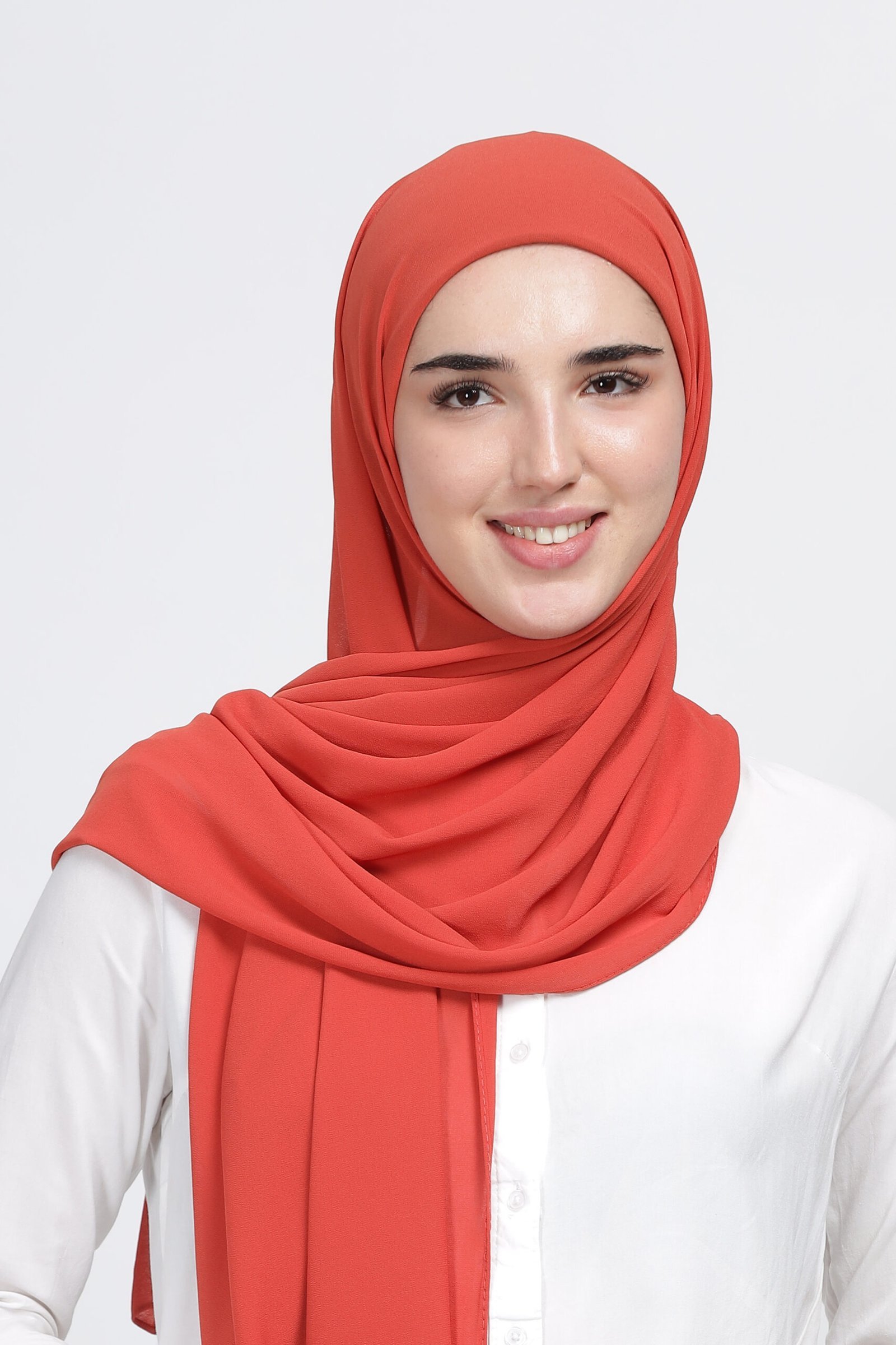 Peach – Moja Georgette Hijab