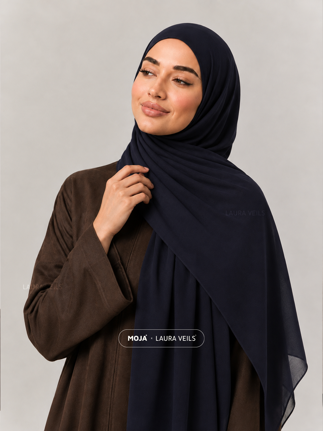 Navy Blue Moja Modal Cotton Hijab