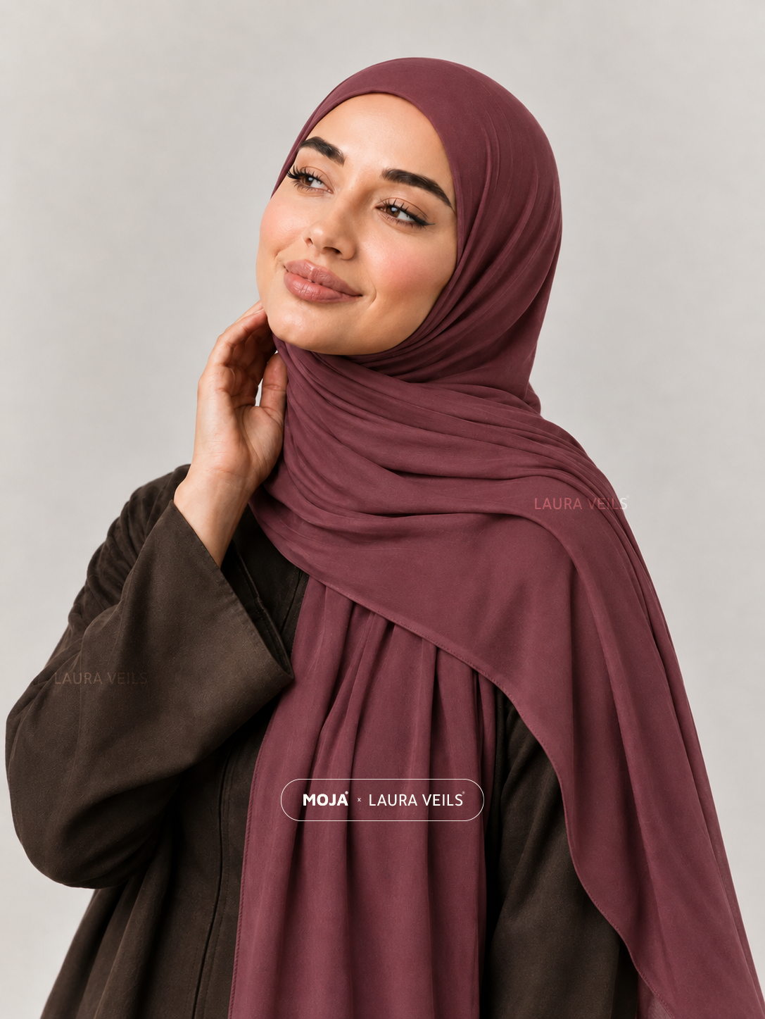 Raspberry Moja Modal Cotton Hijab