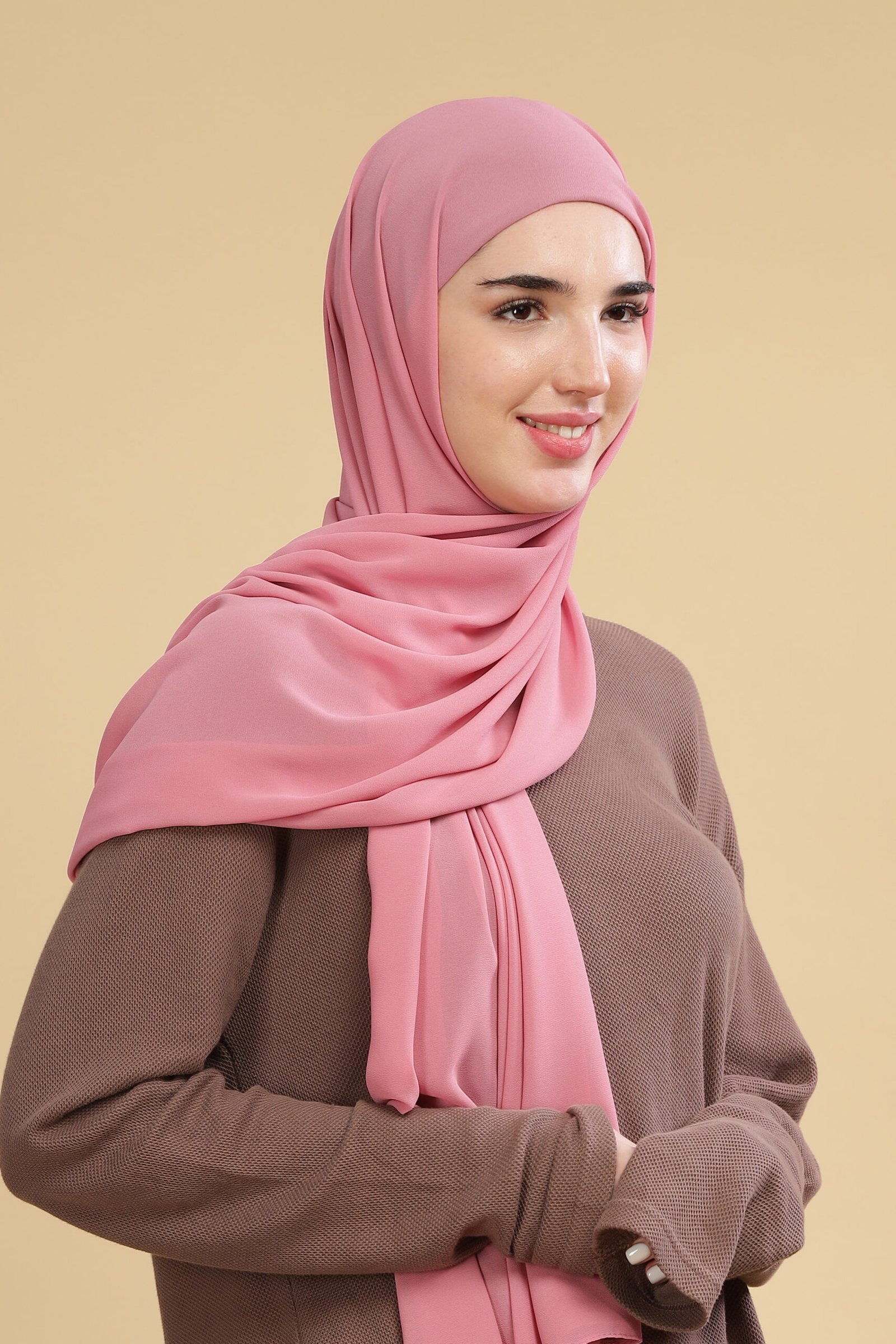Lotus Pink – Moja Georgette Hijab