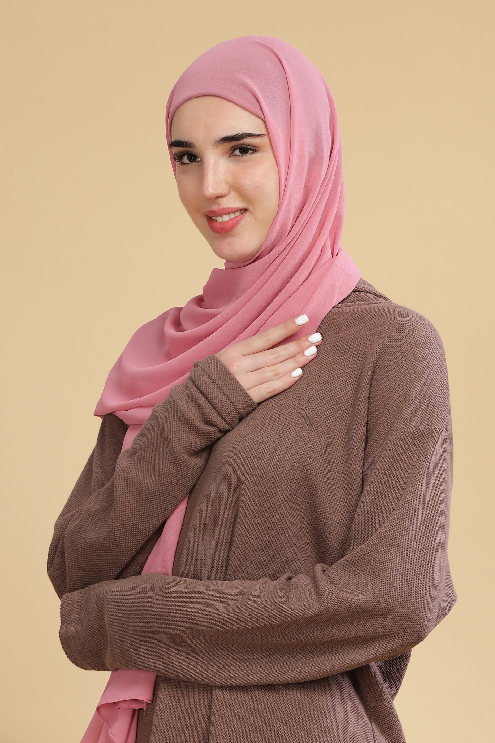 Lotus Pink – Moja Georgette Hijab
