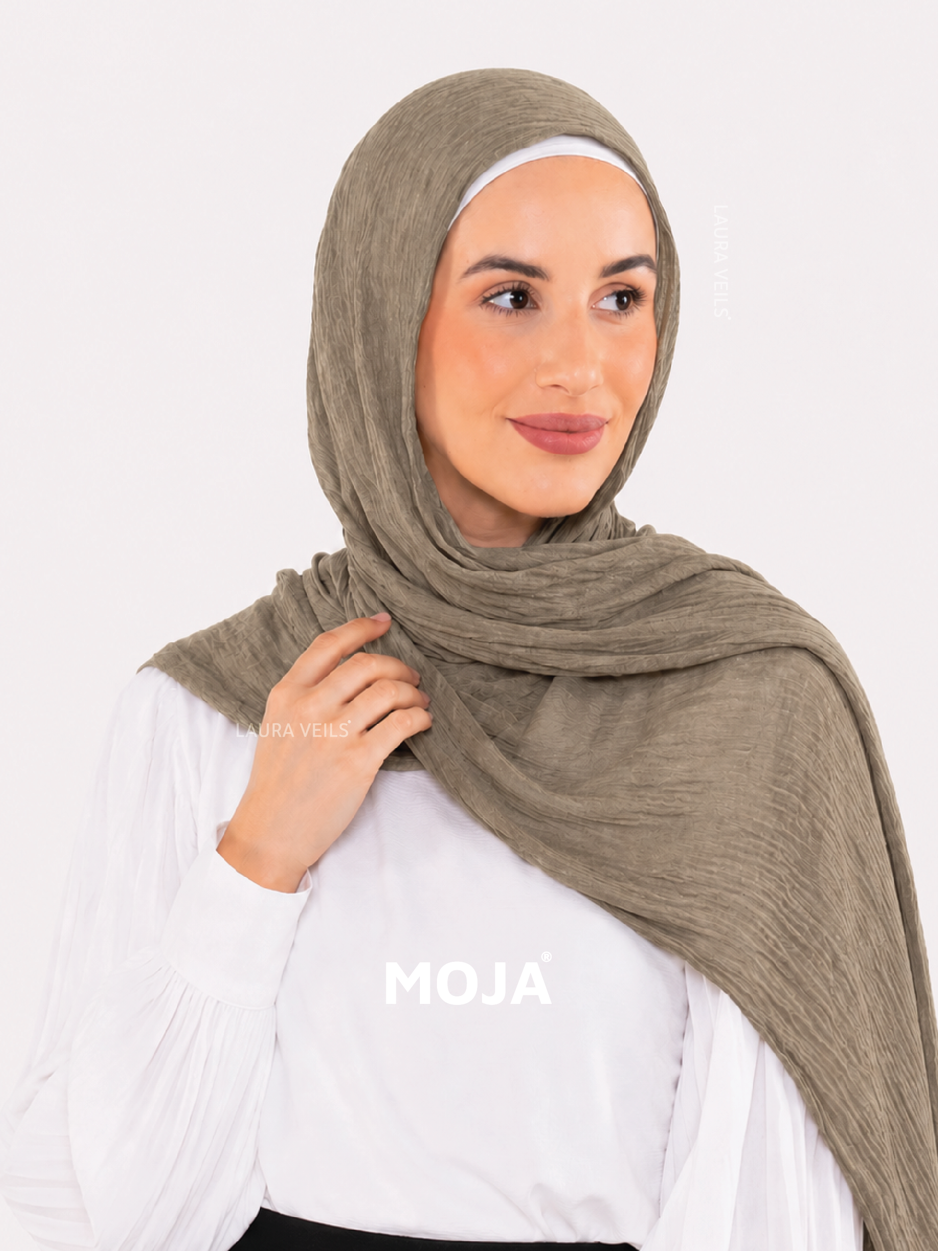 Espresso Modal Cotton Crinkle Hijab