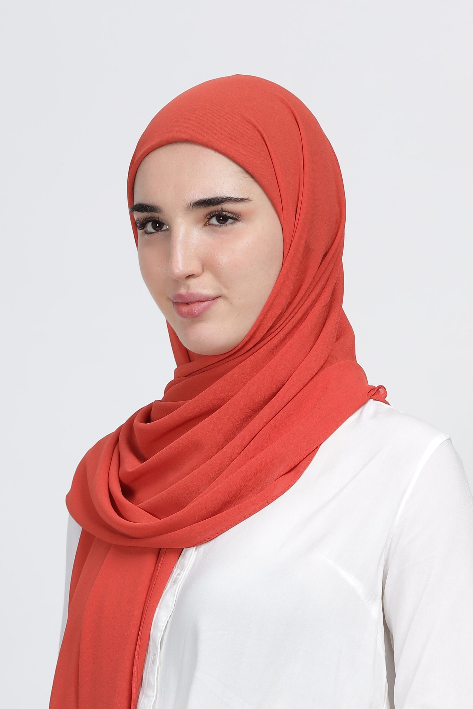 Peach – Moja Georgette Hijab