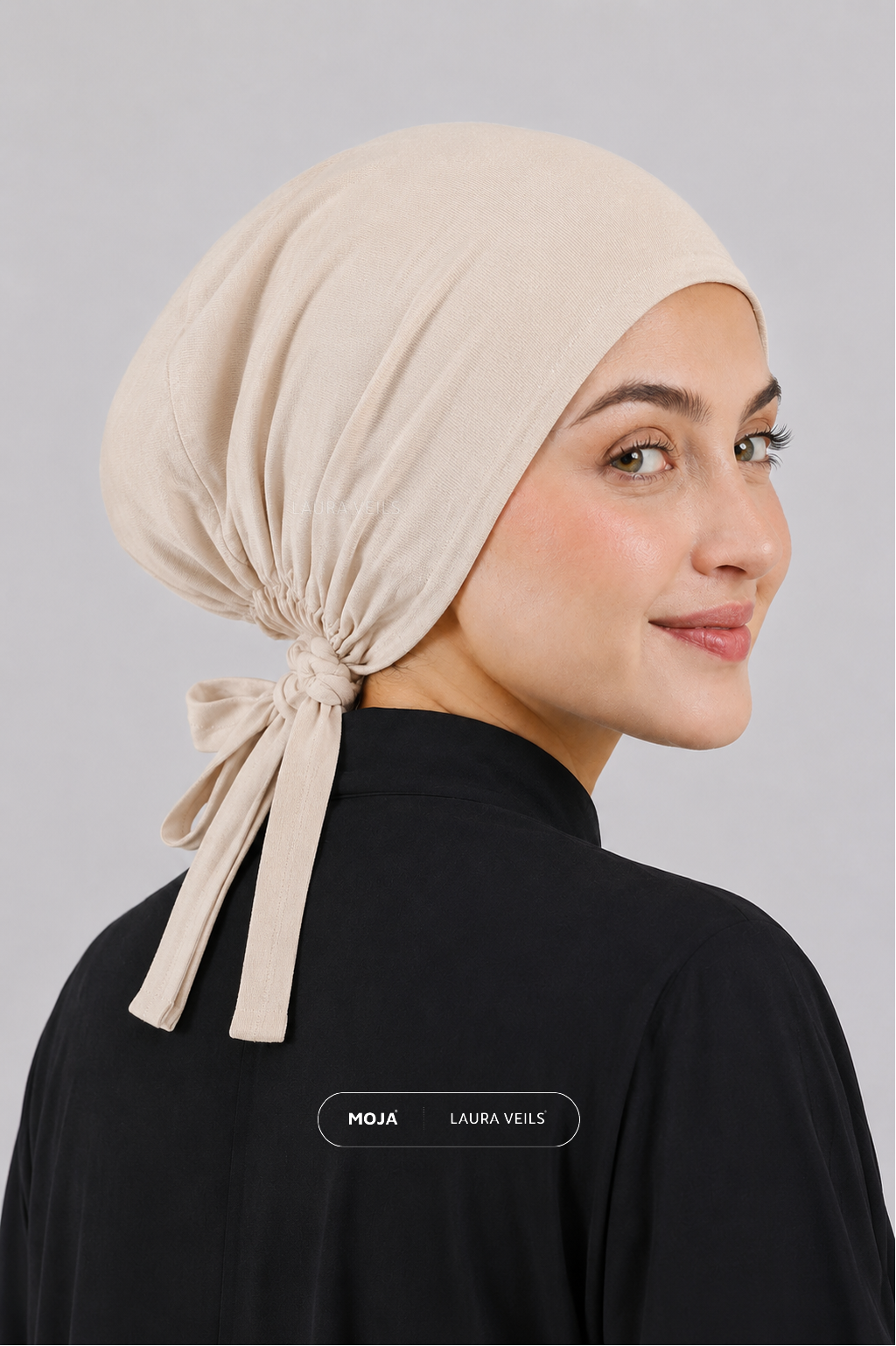 Ivory – Moja Tie Cap – Breathable Thin Jersey Underscarf