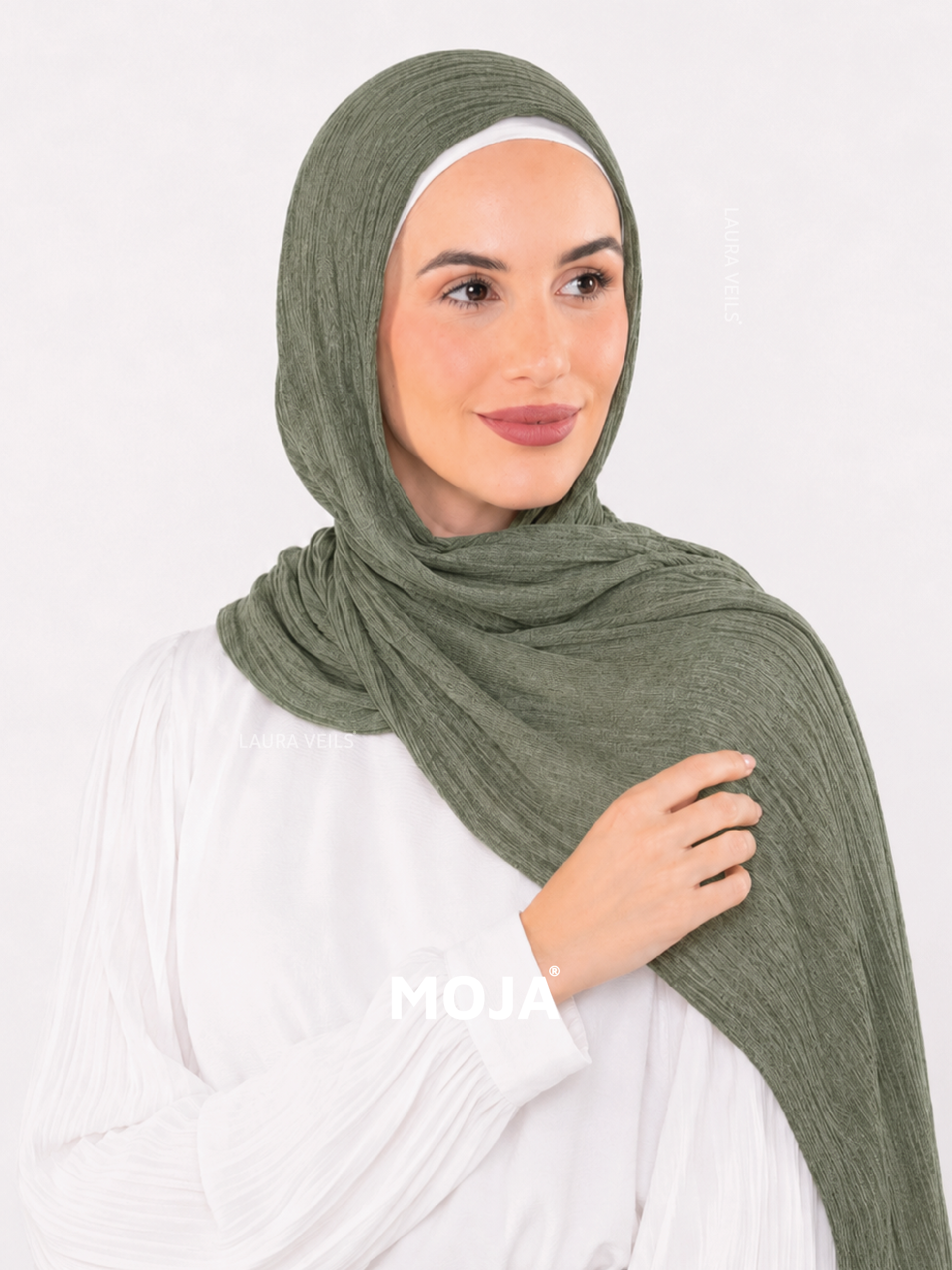 Sage Green Modal Cotton Crinkle Hijab