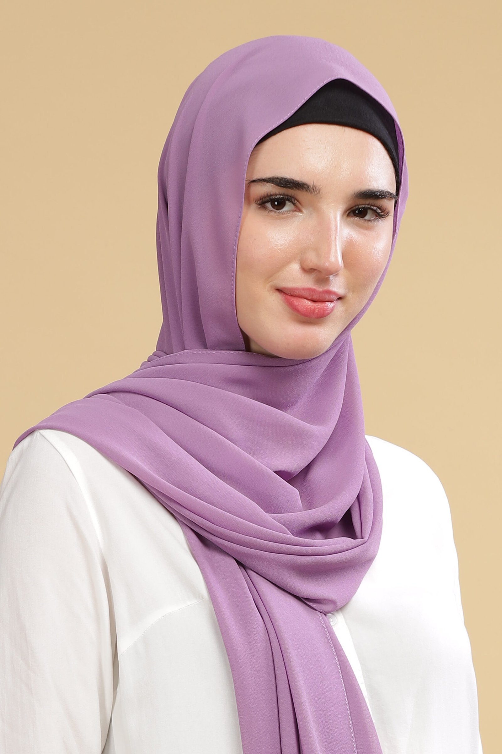 Light Lavender – Moja Georgette Hijab – 2m Length