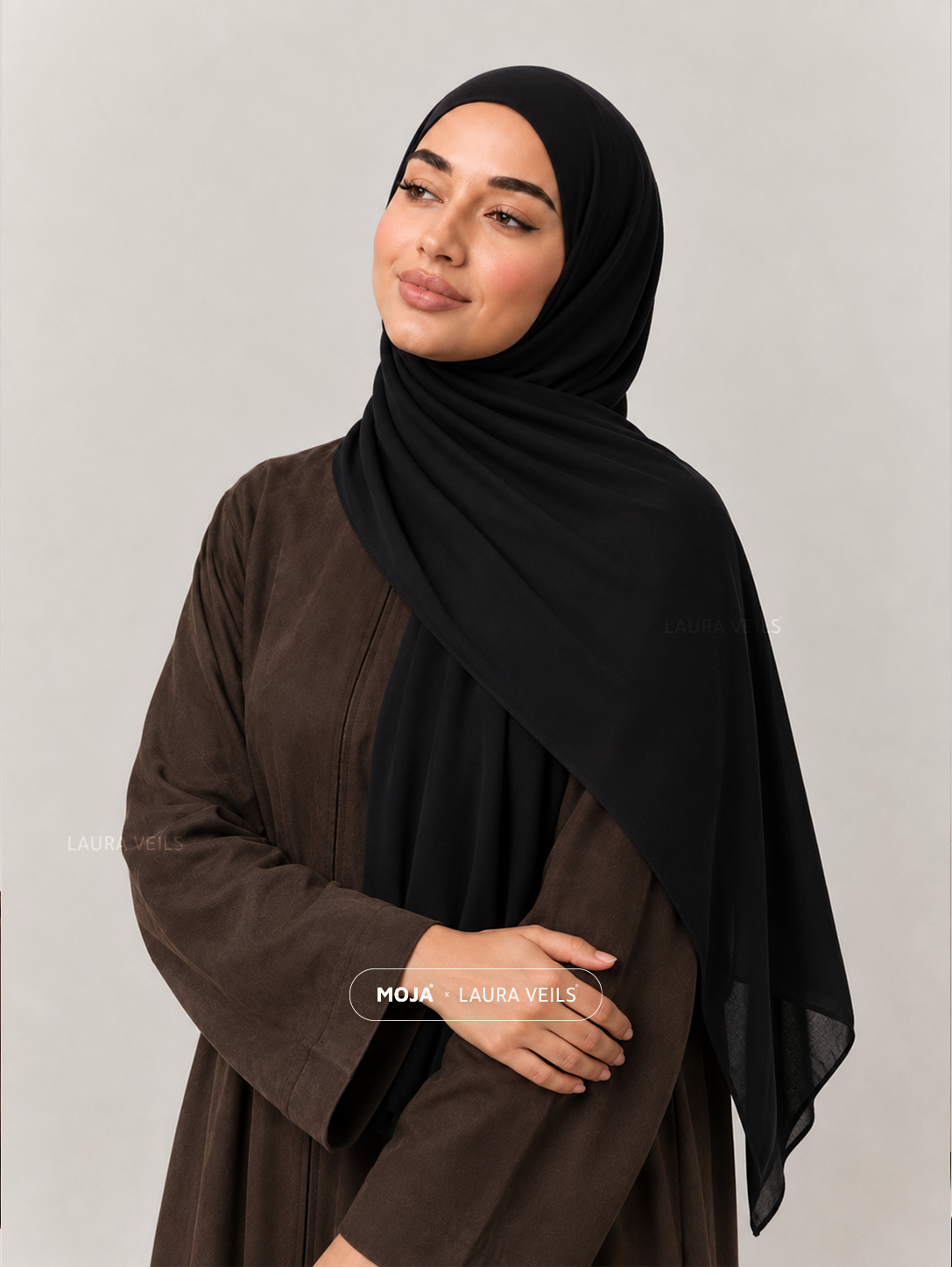 Black Moja Modal Cotton Hijab