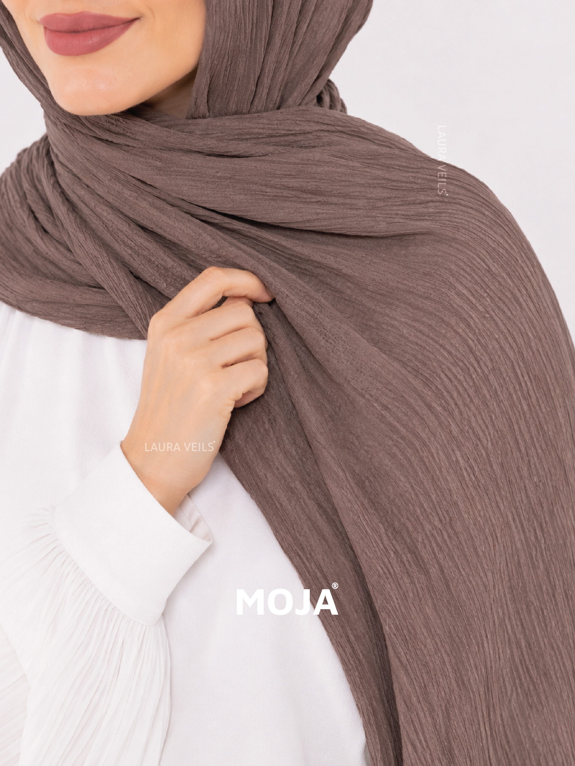 Nude Brown Modal Cotton Crinkle Hijab