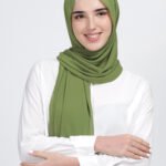 Moss Green Georgette