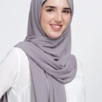 Silver Grey Georgette
