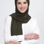 Dark Olive Georgette