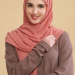 Melon Pink Georgette