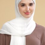 Milk White Georgette