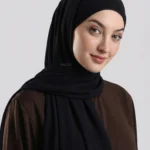 Jet Black Georgette