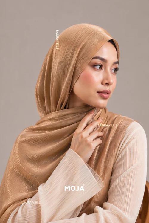 Moja Organza Shimmer Hijab premium 2m length hijab with elegant soft shimmer finish for modest fashion styling