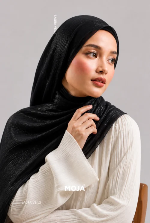 Moja Organza Shimmer Hijab premium 2m length hijab with elegant soft shimmer finish for modest fashion styling