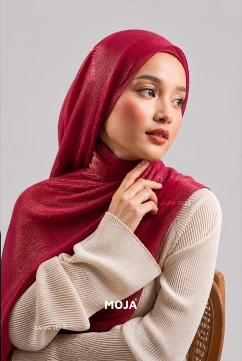 Moja Organza Shimmer Hijab premium 2m length hijab with elegant soft shimmer finish for modest fashion styling